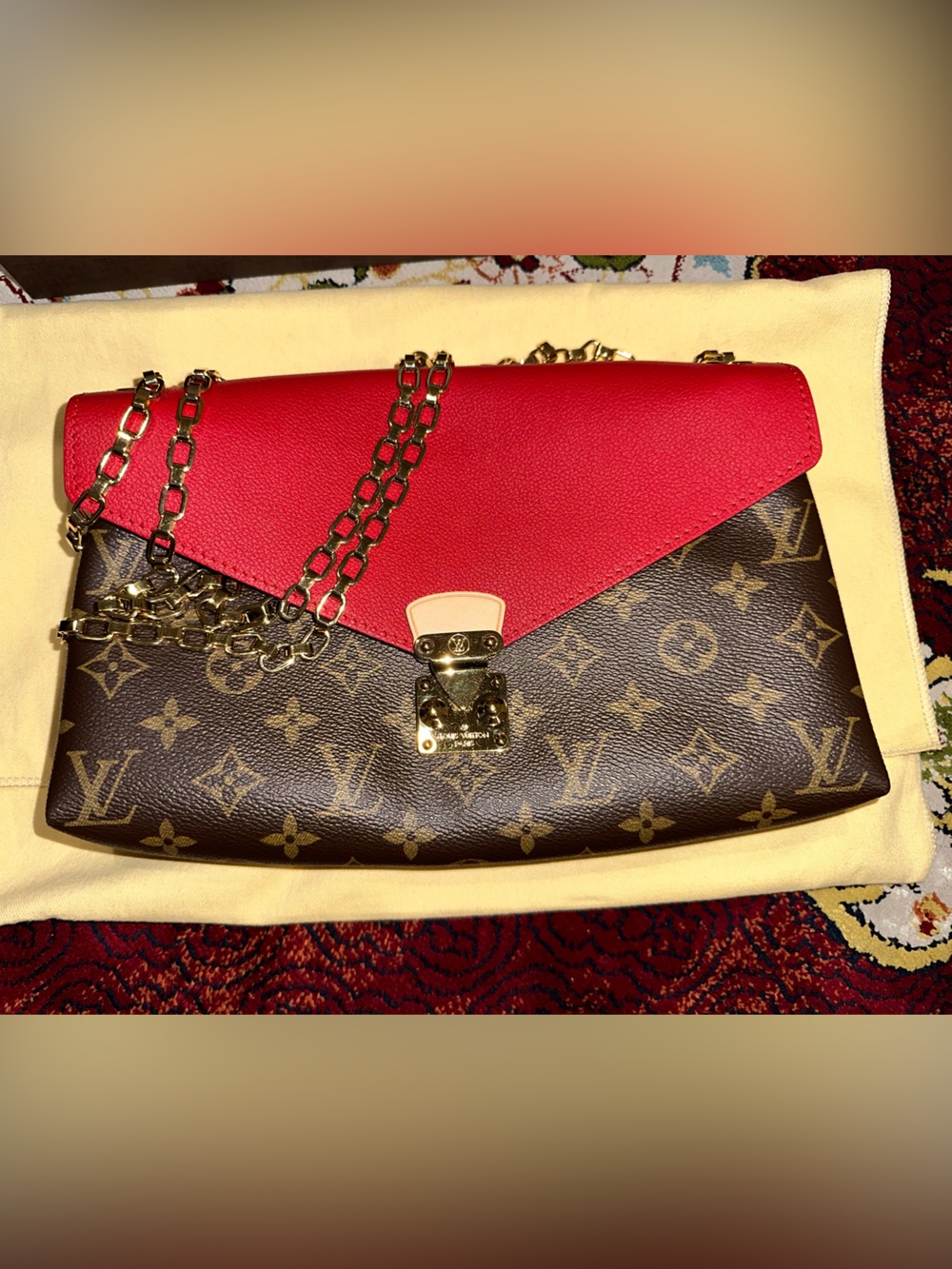 Louis Vuitton PALLAS Envelope Shoulder Bag